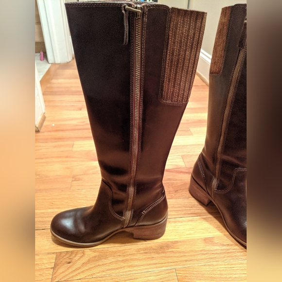 Clark's Maypearl Viola cherry brown boot riding boots - Picture 8 of 8